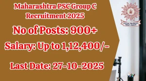 Maharashtra PSC Group C Recruitment 2025 – 938 Posts, Online Form Out at mpsc.gov.in