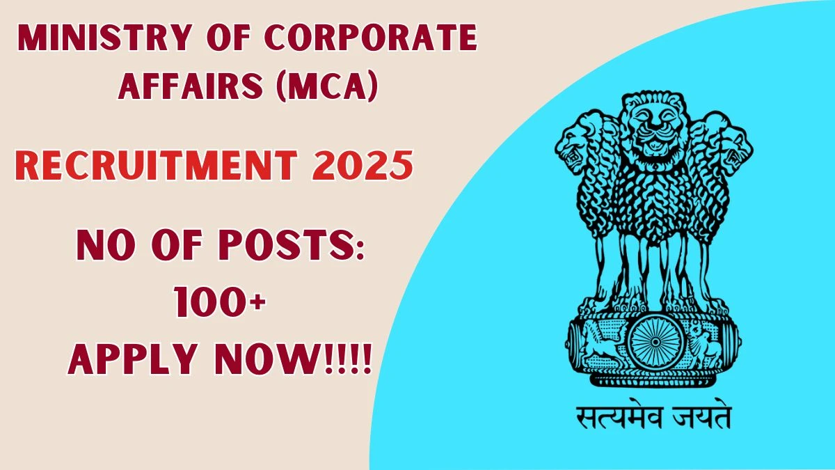 MCA Young Professionals Recruitment 2025 – 145 Posts, Online Form Out at icai.org