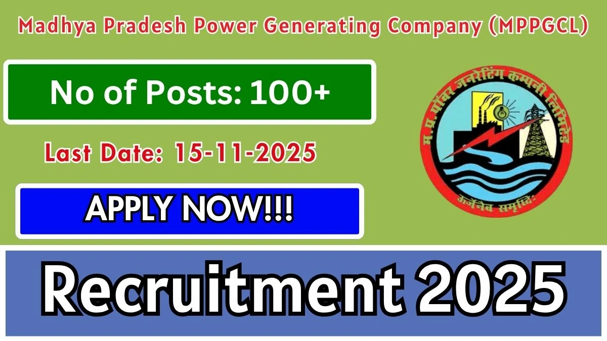 MPPGCL Recruitment 2025 - 131 Posts, Online Form Out at mppgcl.mp.gov.in MPPGCL Recruitment 2025 - 131 Posts, Online Form Out at mppgcl.mp.gov.in