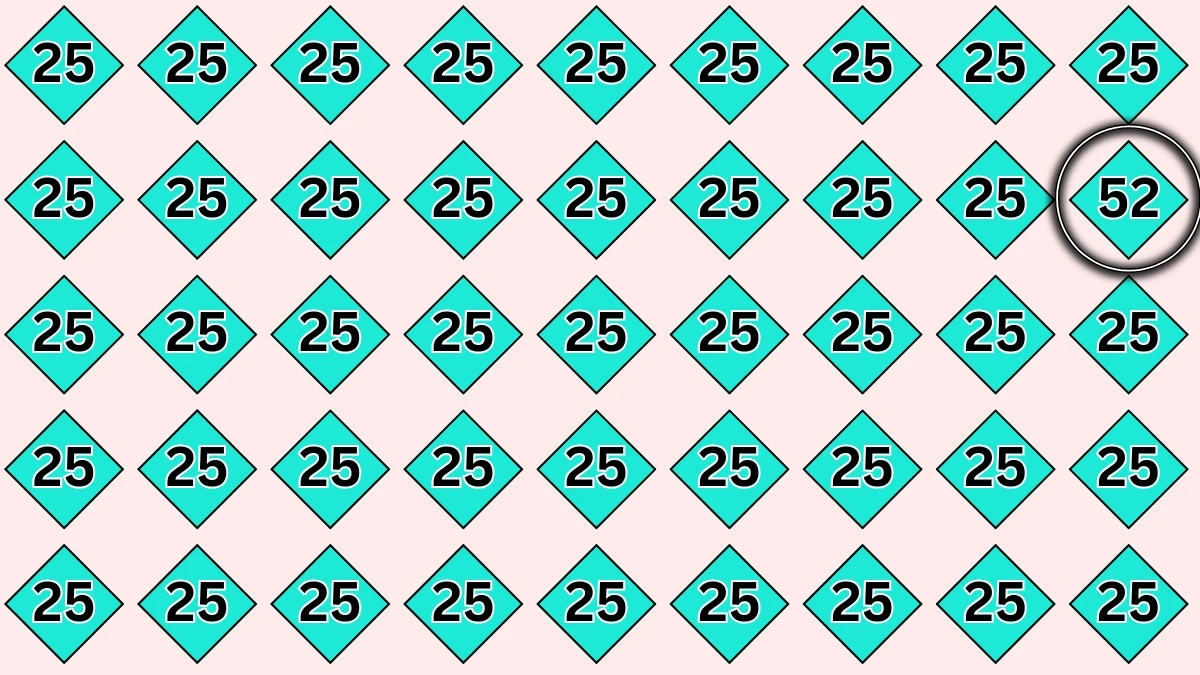 Optical Illusion: Can You Find the Hidden Number 52 in Just 5 Seconds? Optical Illusion image