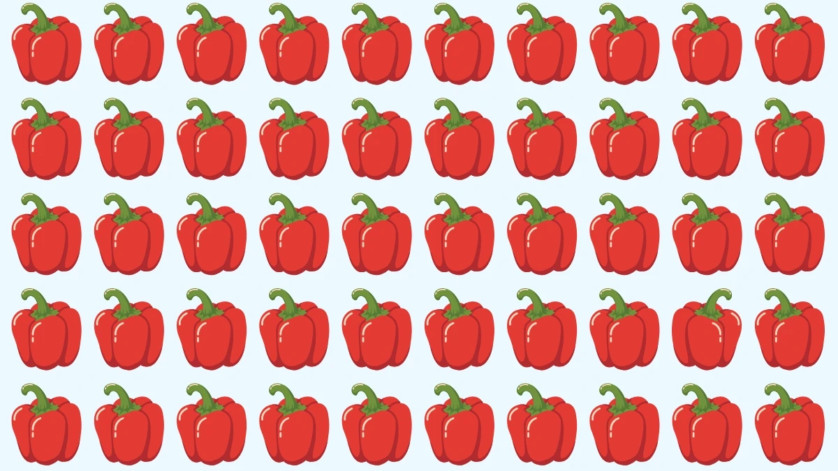 Optical Illusion: Can You Spot the Odd Capsicum in 6 Seconds?