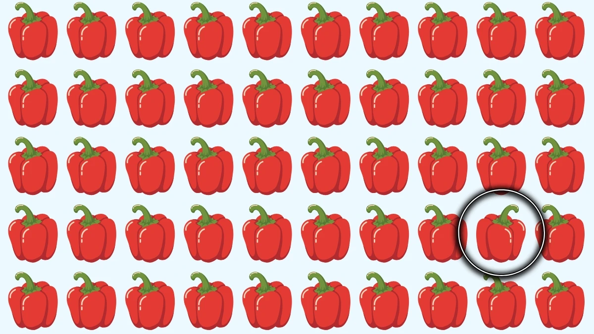 Optical Illusion: Can You Spot the Odd Capsicum in 6 Seconds? Optical Illusion image