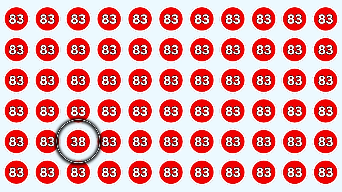Optical Illusion: Can Your Eyes Find the Hidden 38 in Just 5 Seconds? Optical Illusion: Can Your Eyes Find the Hidden 38 in Just 5 Seconds?