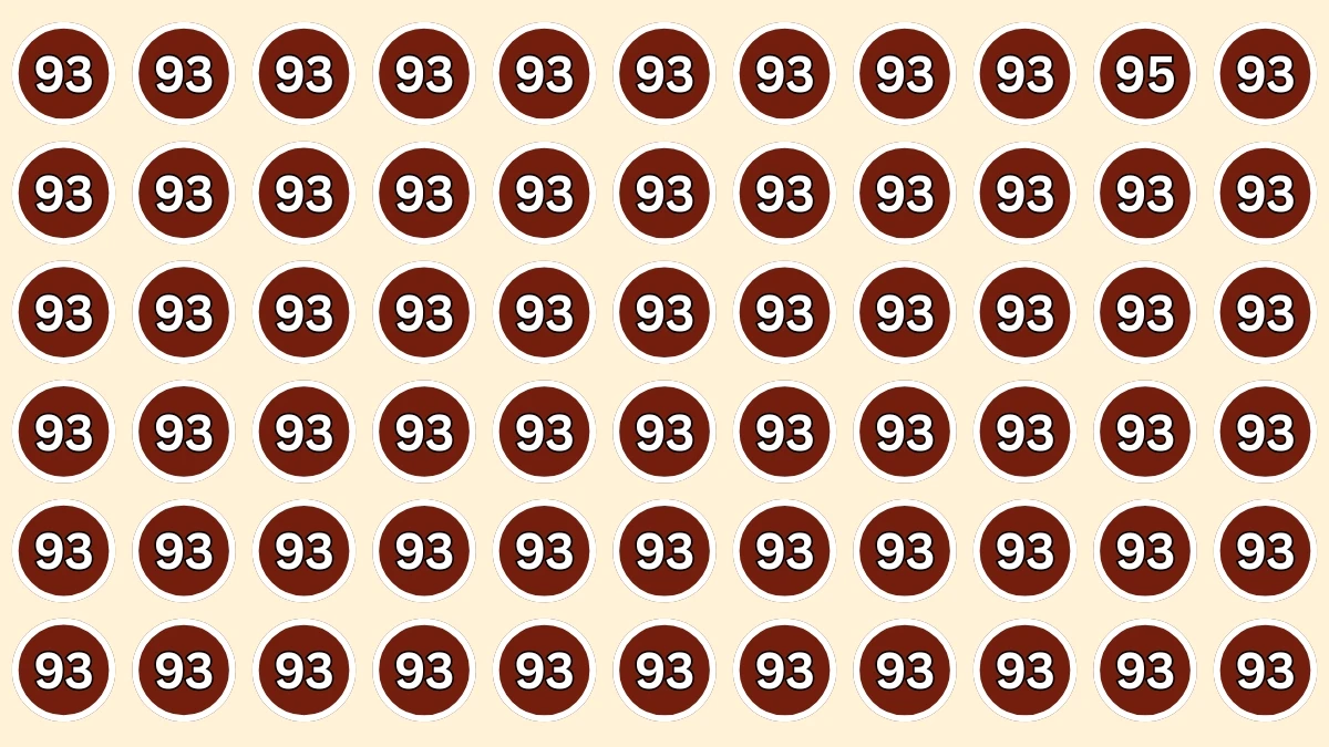 Optical Illusion: How Fast Can You Spot the Number 95 in 6 Seconds? Optical Illusion: How Fast Can You Spot the Number 95 in 6 Seconds?