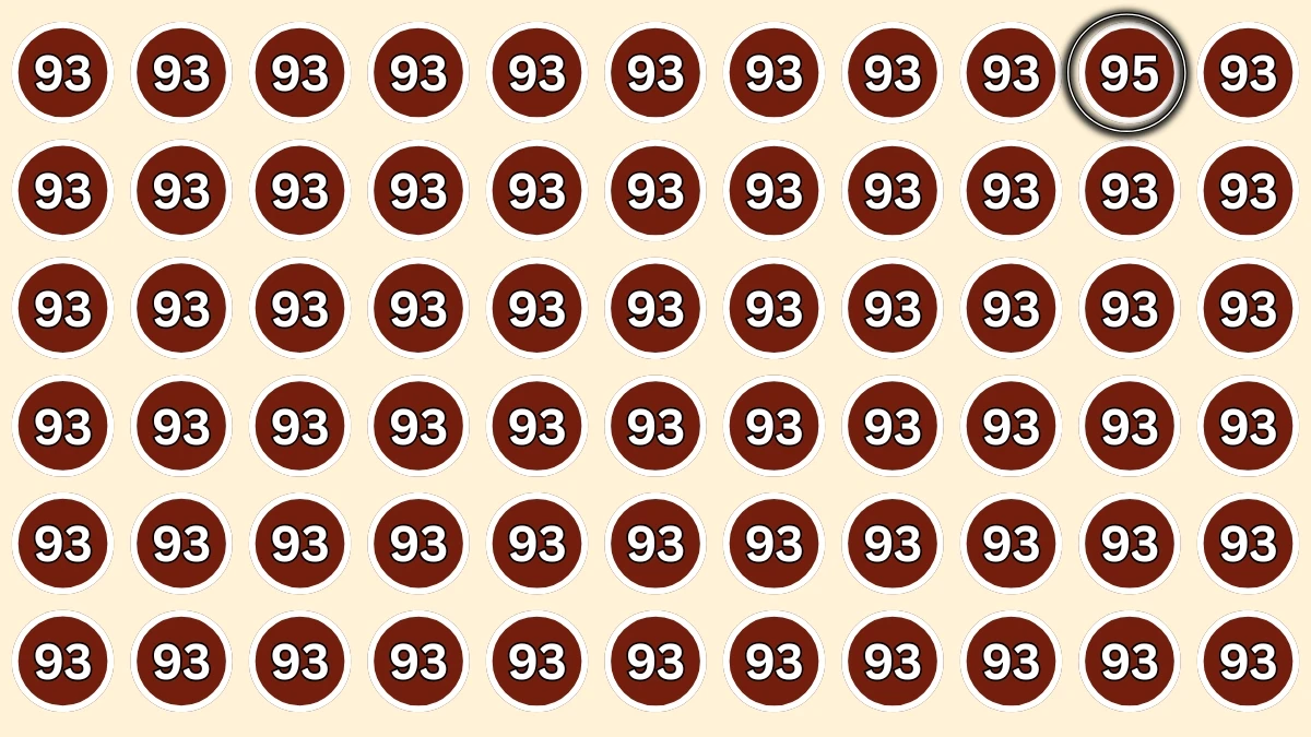 Optical Illusion: How Fast Can You Spot the Number 95 in 6 Seconds? Optical Illusion image
