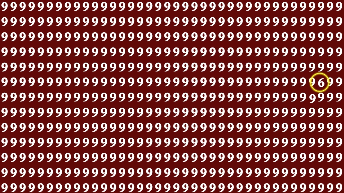 Optical Illusion: Only 3% Can Find the Hidden 6 Among 9 in 6 Seconds! Optical Illusion: Only 3% Can Find the Hidden 6 Among 9 in 6 Seconds!