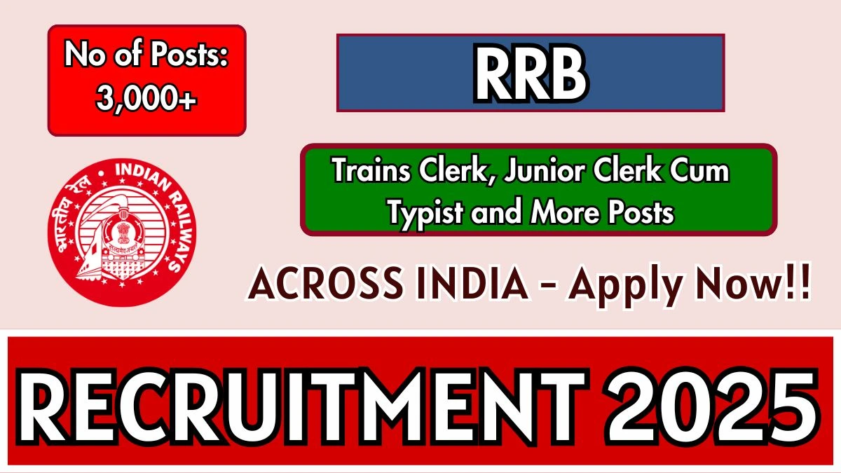 RRB NTPC Under Graduate Level Recruitment 2025 – 3,058 Posts, Online Form Out at rrbchennai.gov.in RRB NTPC Under Graduate Level Recruitment 2025 – 3,058 Posts, Online Form Out at rrbchennai.gov.in