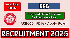 RRB NTPC Under Graduate Level Recruitment 2025 – 3,058 Posts, Online Form Out at...
