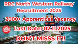 RRC North Western Railway Apprentices Recruitment 2025 Out, Apply Online 2,162 V...