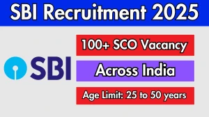 SBI SCO Recruitment 2025 – 103 Posts, Online Form Out at sbi.co.in