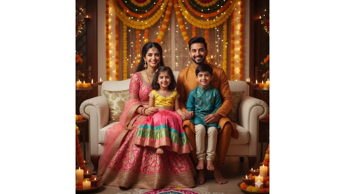 Google Gemini AI Diwali Family Photo Editing Prompts for Stunning Realistic 4K Festive Portraits
