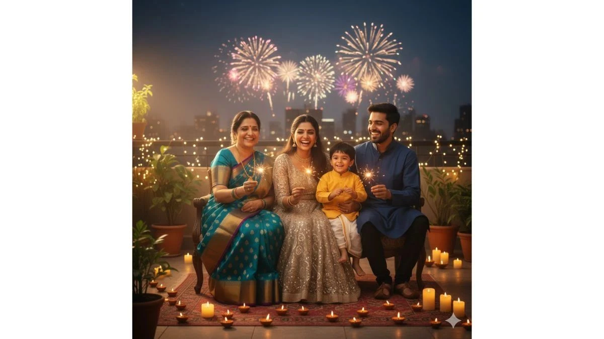 Google Gemini AI Diwali Family Photo Editing Prompts for Stunning Realistic 4K Festive Portraits