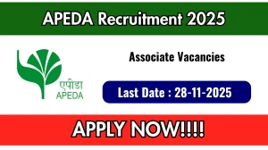 APEDA Associate Recruitment 2025 Notification PDF Out - Apply Online 01 Posts