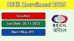 BECIL Consultant Recruitment 2025 Notification PDF Out - Apply Offline 09 Posts