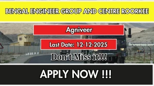 Bengal Engineer Group and Centre Roorkee Agniveer Recruitment 2025 Notification ...