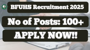 BFUHS Recruitment 2025 Notification PDF Out - Apply Online 154 Dialysis Technici...
