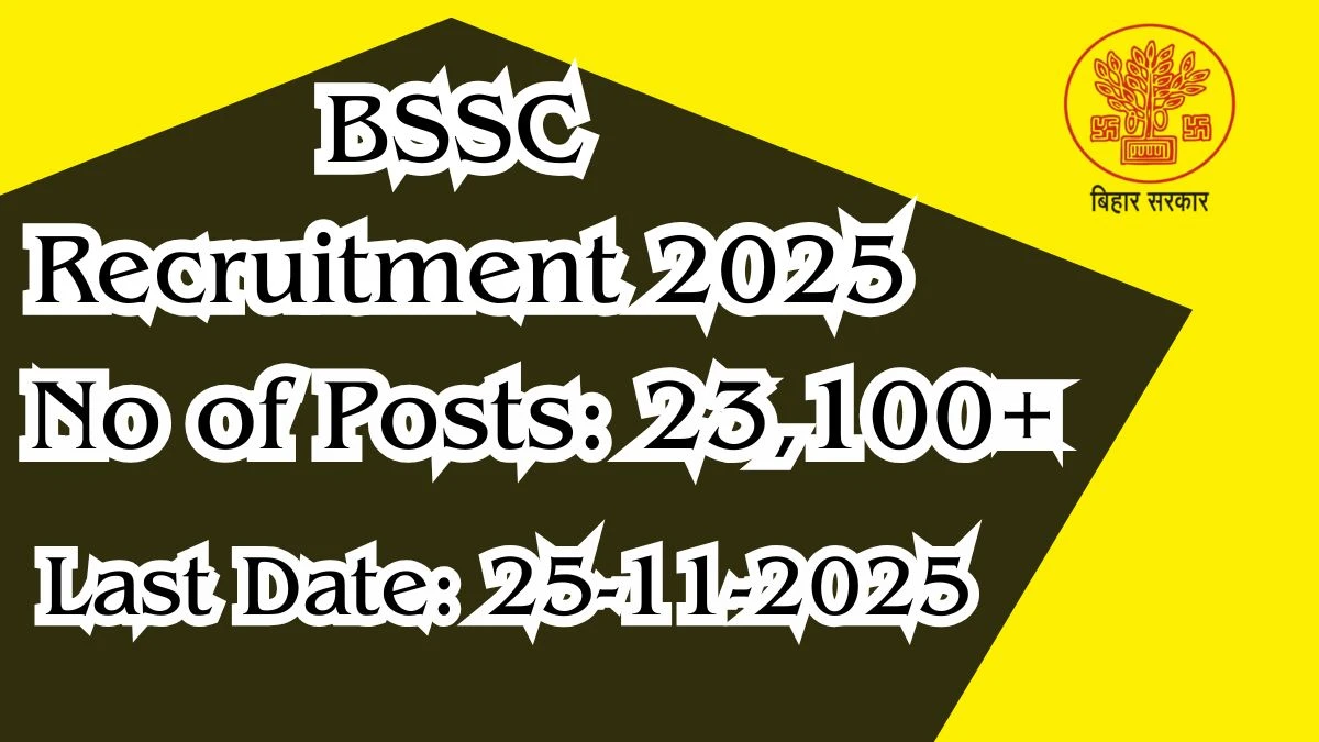 Bihar BSSC Inter Level Recruitment 2025 Out, Apply Online 23,175 Vacancy