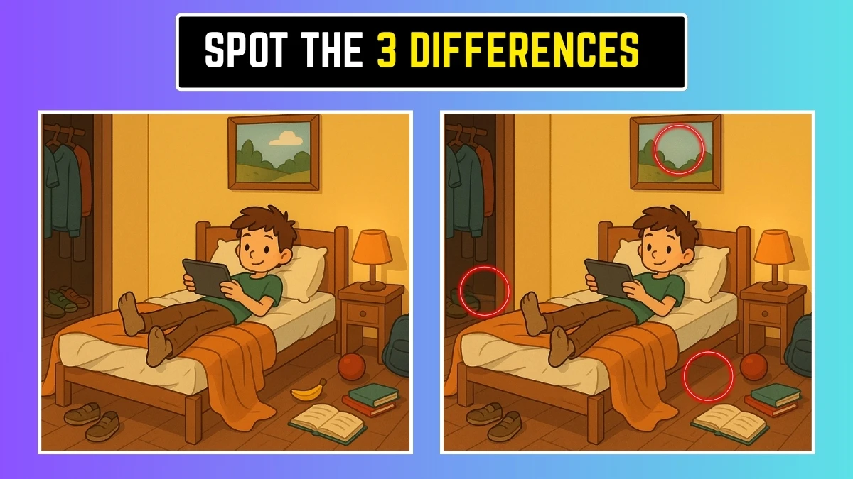 Brain Teaser: Challenge Yourself to Find 3 Subtle Differences in These Pictures Brain Teaser: Challenge Yourself to Find 3 Subtle Differences in These Pictures