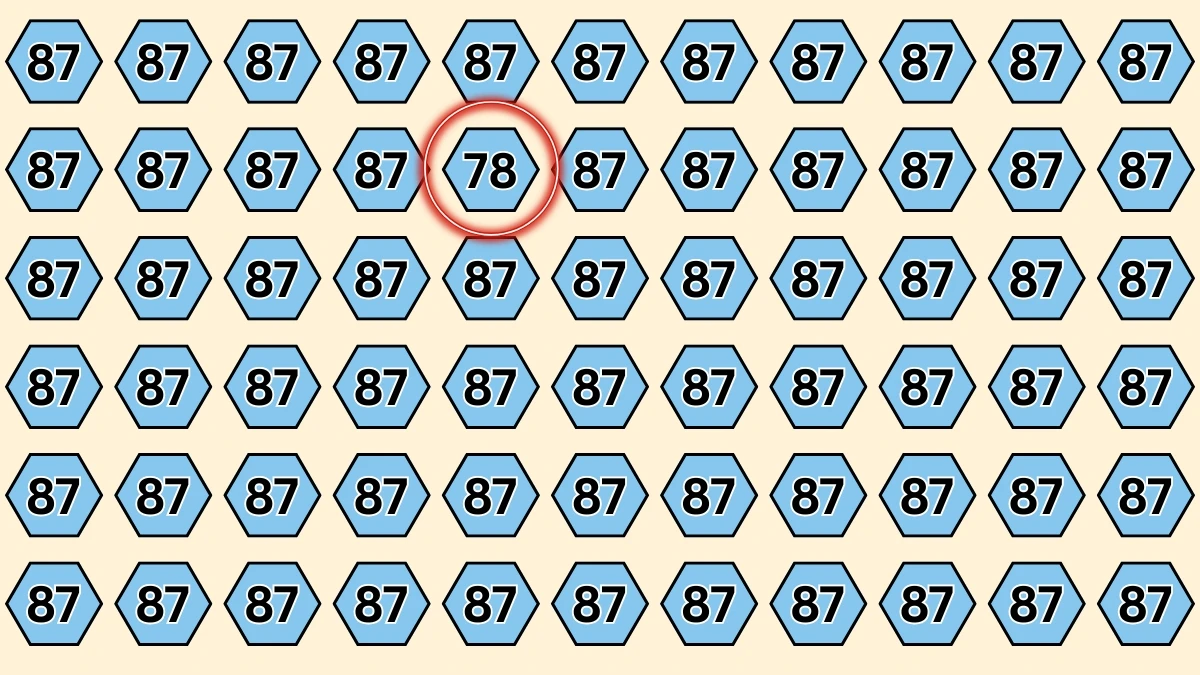 Brain Teaser: Challenge Yourself to Find Number 78 in 5 Seconds