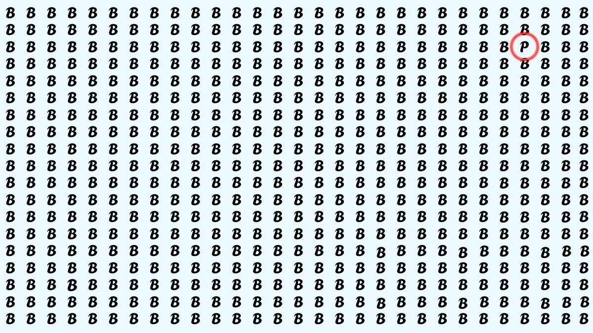 Brain Teaser: Challenge Yourself to Find the Letter P in 6 Seconds