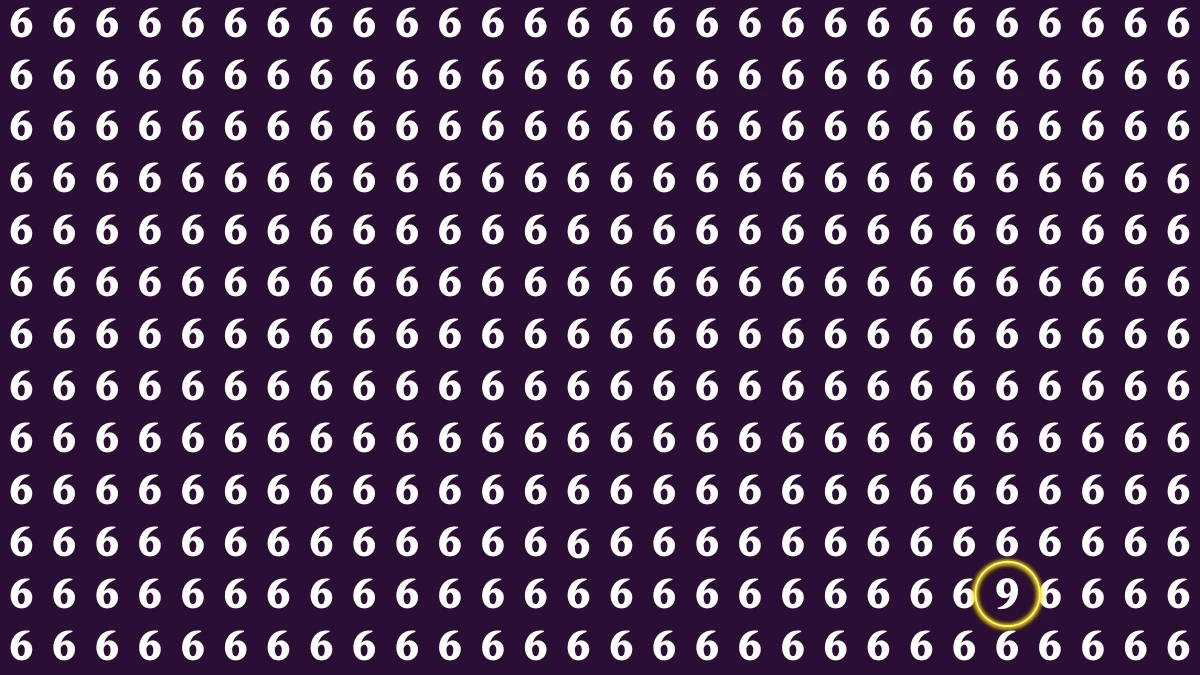 Brain Teaser: Find the Number 9 within 6 Seconds