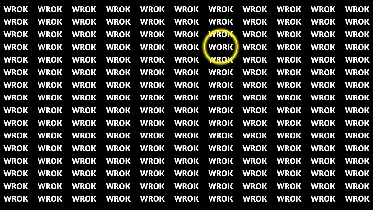 Brain Teaser: How Fast Can You Spot the Hidden Word 