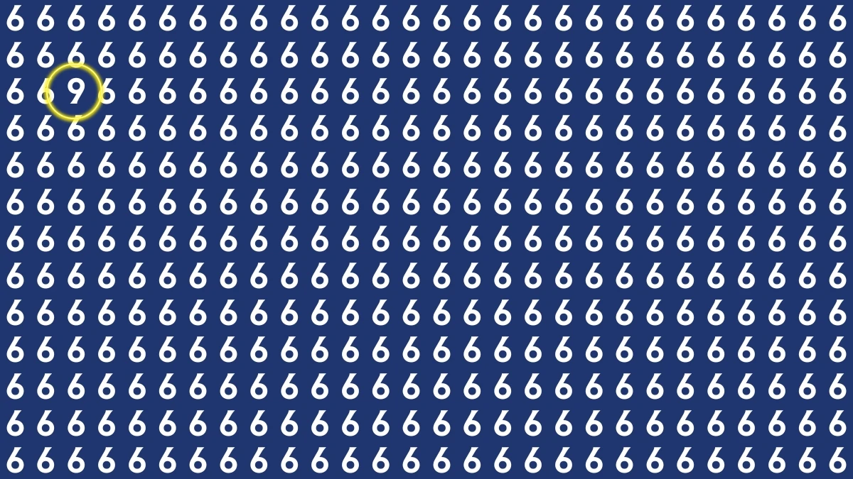 Brain Teaser: Spot the Number 9 with Sharp Eyes in 7 Seconds!