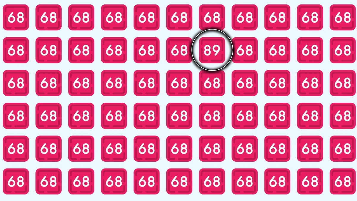 Brain Teaser: Test Your Eyes and Find the Number 89 in Just 5 Seconds!