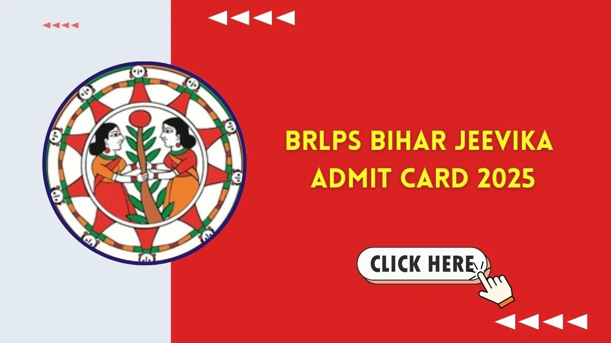 BRLPS Bihar Jeevika Admit Card 2025 Released – Download Hall Ticket at brlps.in