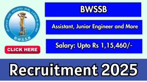 BWSSB Assistant, Junior Engineer and More Recruitment 2025 Notification PDF Out ...