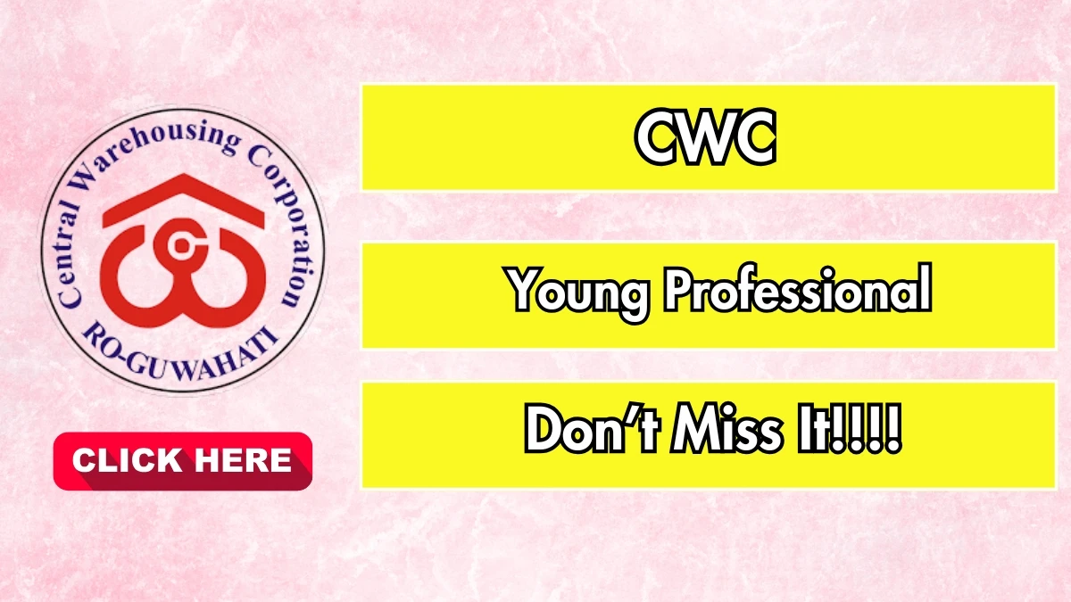 CWC Young Professional Recruitment 2025 Notification PDF Out - Apply Online 10 Posts