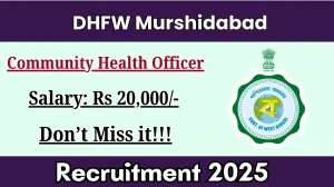 DHFWS Murshidabad Recruitment 2025: Apply Online for 273 Community Health Office...
