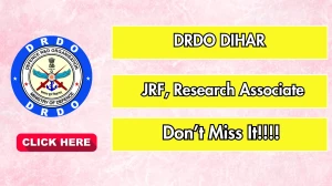 DRDO DIHAR Recruitment 2025 Notification PDF Out - Walk in for 21 JRF, Research ...