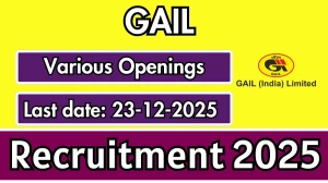 GAIL Recruitment 2025 Notification PDF Out - Apply Online 29 Chief Manager, Seni...