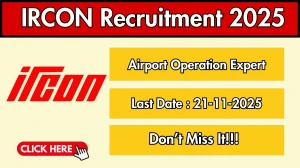 IRCON Airport Operation Expert Recruitment 2025 Notification PDF Out - Walk in f...