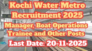 KWML Manager, Boat Operations Trainee and Other Recruitment 2025 Out, Apply Onli...