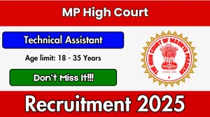 MP High Court Recruitment 2025: Apply Online for 01 Technical Assistant Posts | ...