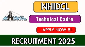 NHIDCL Technical Cadre Recruitment 2025 Notification PDF Out - Apply Online 48 P...