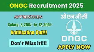 ONGC Apprentices Recruitment 2025 Out, Apply Online 2623 Vacancies