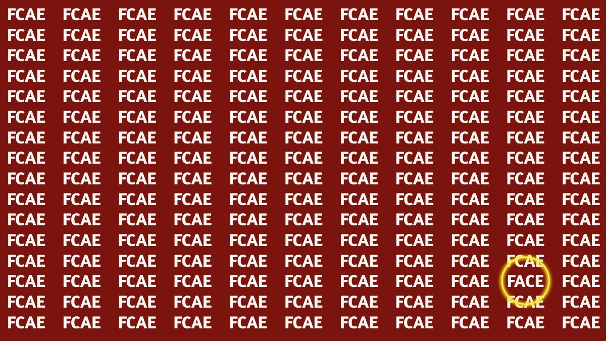 Optical Illusion: Can You Quickly Identify the Hidden Word FACE? Optical Illusion: Can You Quickly Identify the Hidden Word FACE?