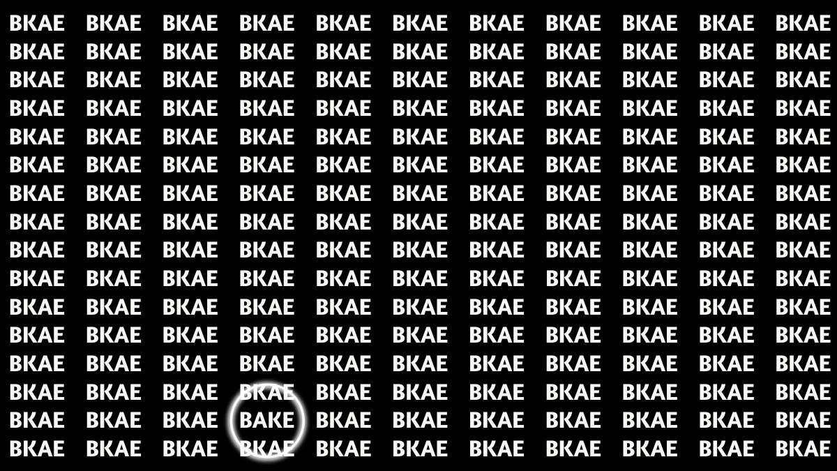 Optical Illusion: Can You Spot the Word 