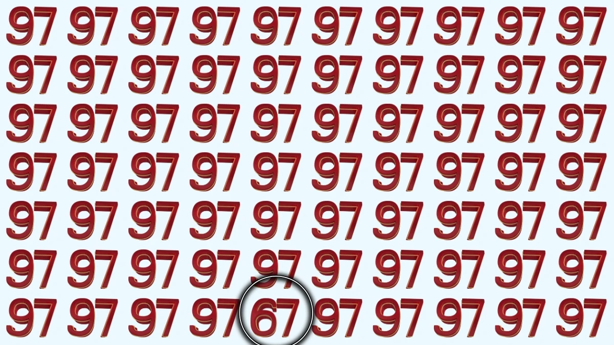 Optical Illusion: Challenge Your Eyes to Find the Number 67 Fast!