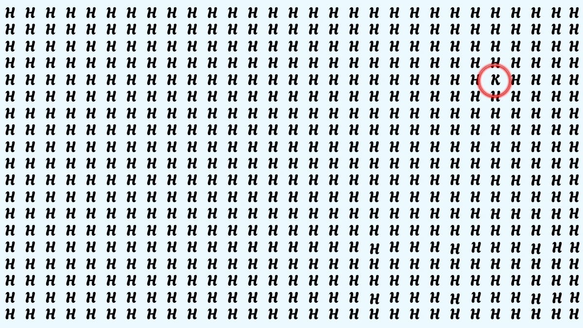 Optical Illusion: The Challenge to Find the Hidden Letter K in 7 Seconds