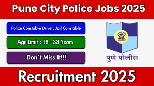 Pune City Police Recruitment 2025 Notification PDF Out - Apply Online 1968 Polic...