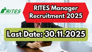 RITES Manager Recruitment 2025 Out, Apply Online 40 Vacancy