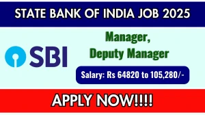 SBI Recruitment 2025 Out - Apply Online Manager, Deputy Manager 10 Posts