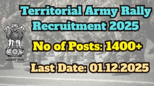 Territorial Army Rally Recruitment 2025 Out, Apply Online 1426 Soldier Vacancy