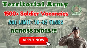 Territorial Army Soldier Recruitment 2025 Out, Apply Offline 1529 Vacancy