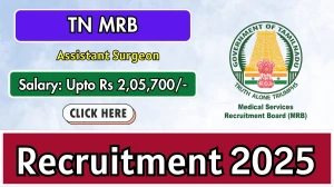 TN MRB Recruitment 2025: Apply Online for 1100 Assistant Surgeon Posts | Last Da...
