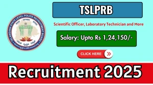 TSLPRB Scientific Officer, Laboratory Technician and More Recruitment 2025 Notif...